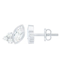0.75 CT Marquise Shape Moissanite Stud Earrings with Screw Back