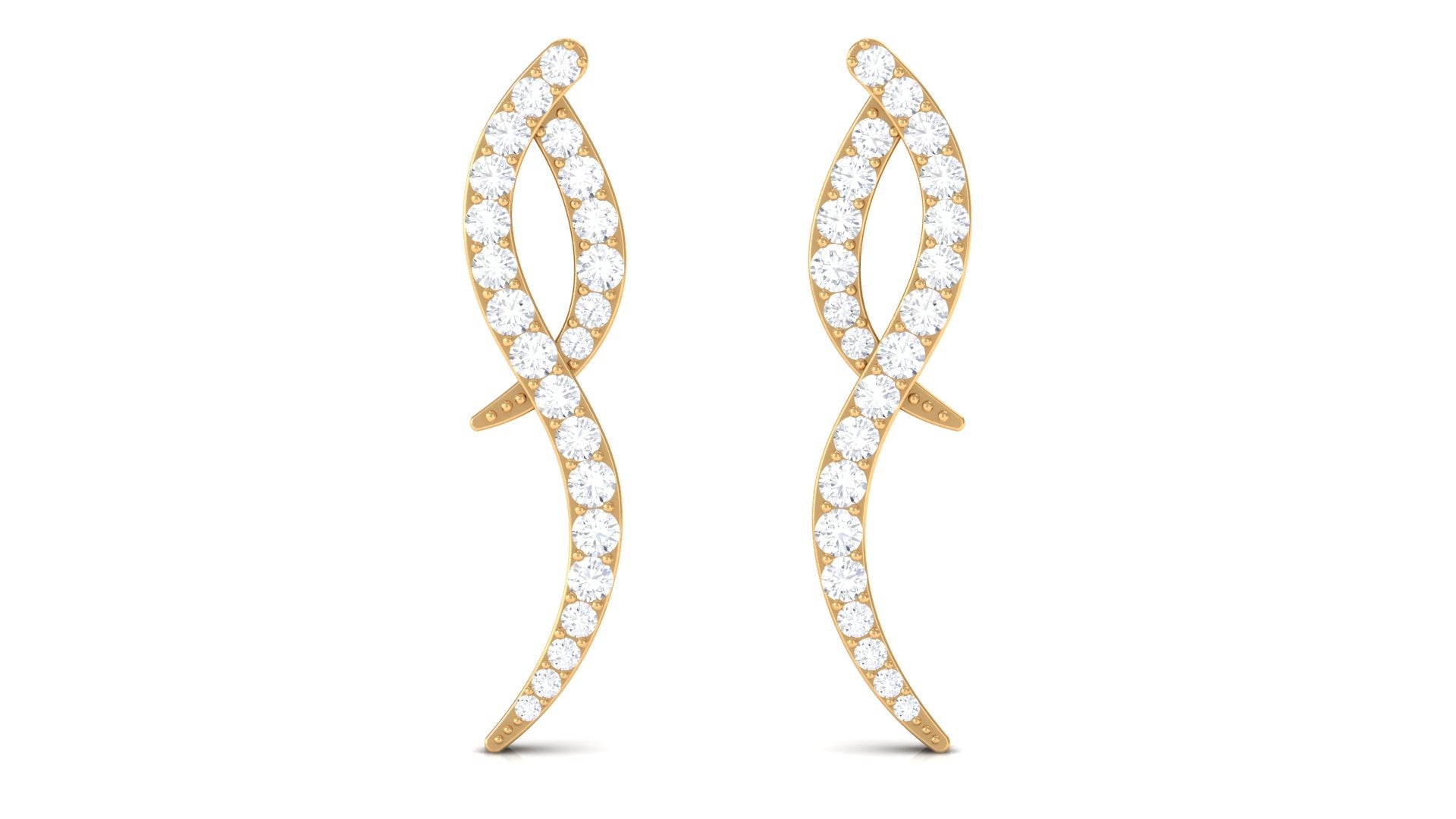Minimal Diamond Stud Earrings with Certificate