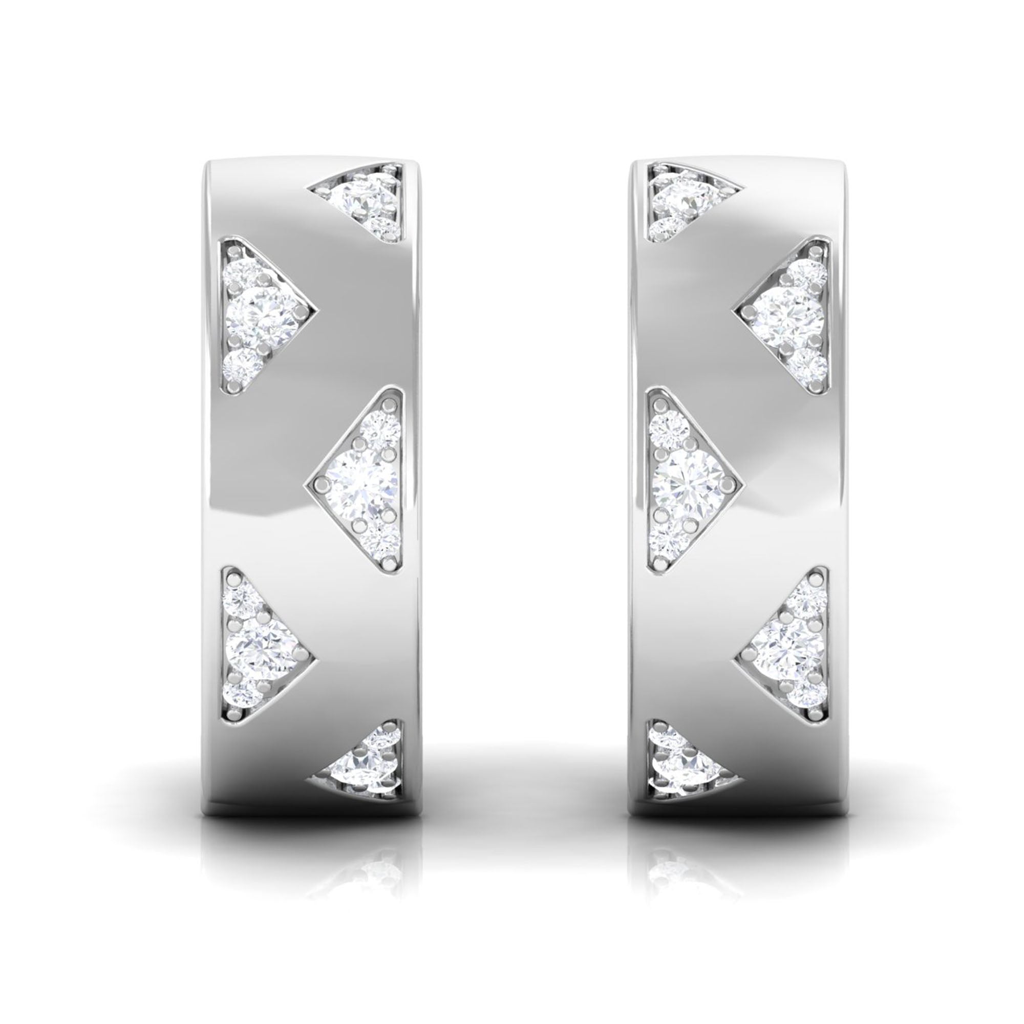 Certified Diamond Hoops For Women
