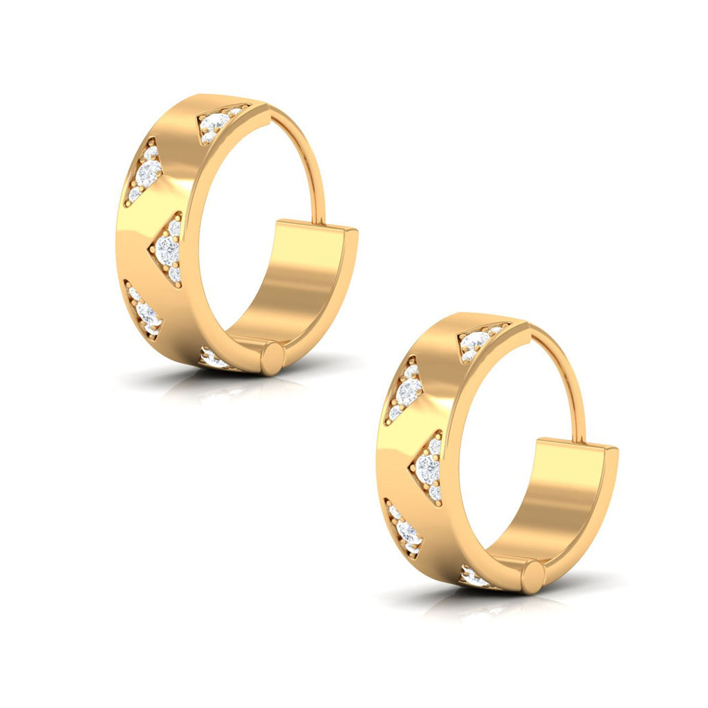 Certified Diamond Hoops For Women