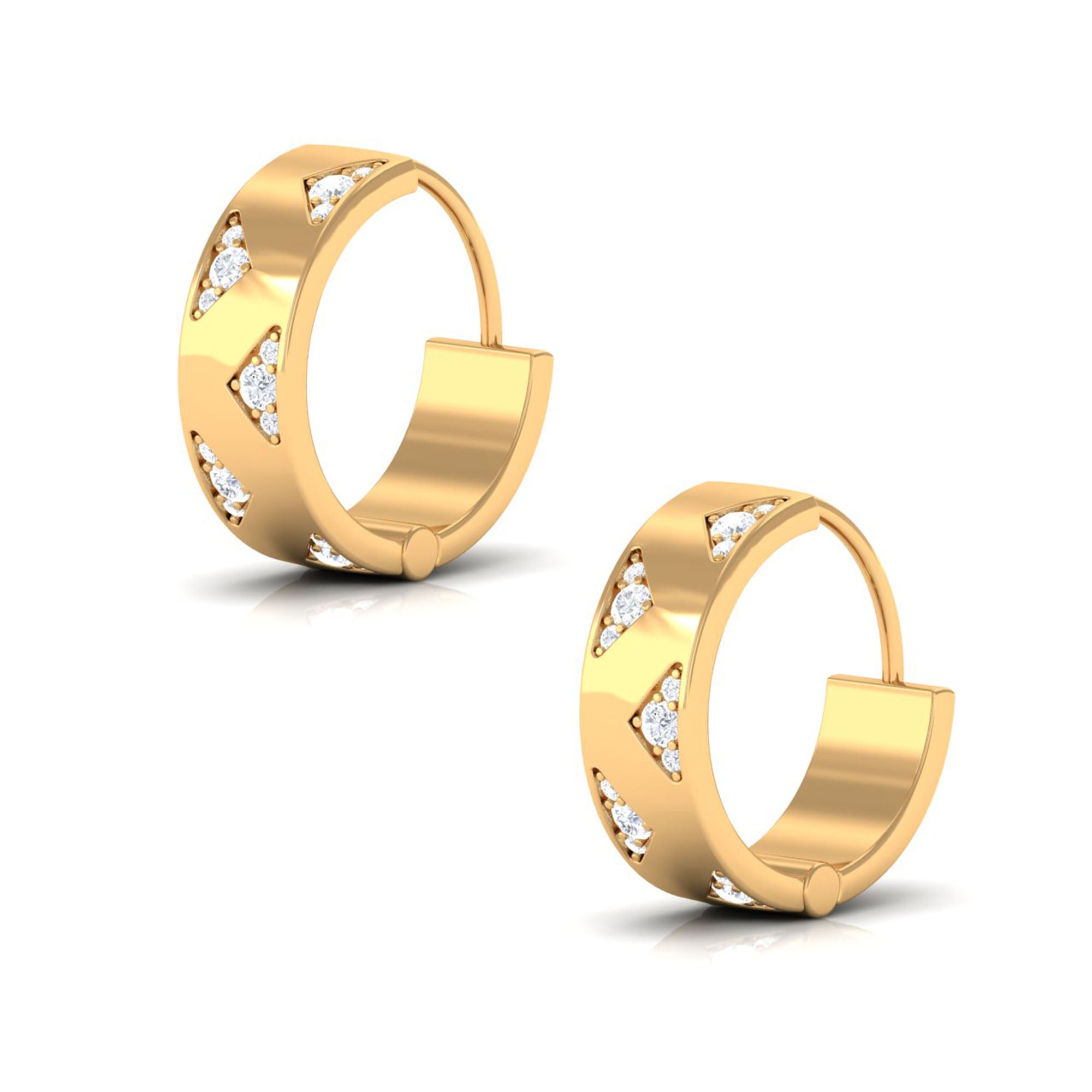 Certified Diamond Hoops For Women