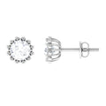 Certified Natural Diamond Studs with Screw Back
