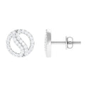 1/2 CT Classic Real Diamond Round Stud Earrings in Gold