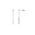 0.50 CT Certified Moissanite Chain Dangle Earrings