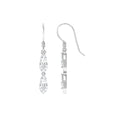 1.25 CT Moissanite Minimal Dangle Earrings in Gold
