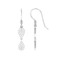 1/2 CT Certified Moissanite Gold Dangle Earrings