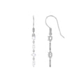 1/2 CT Simple Moissanite Gold Dangle Earrings