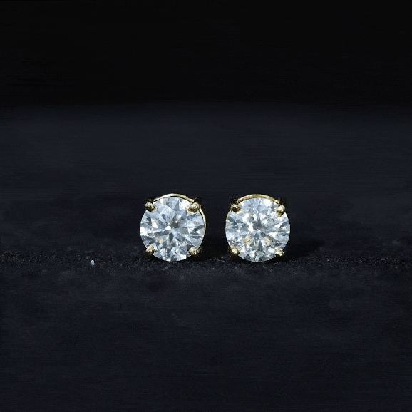 1.50 CT Moissanite Solitaire Stud Earrings