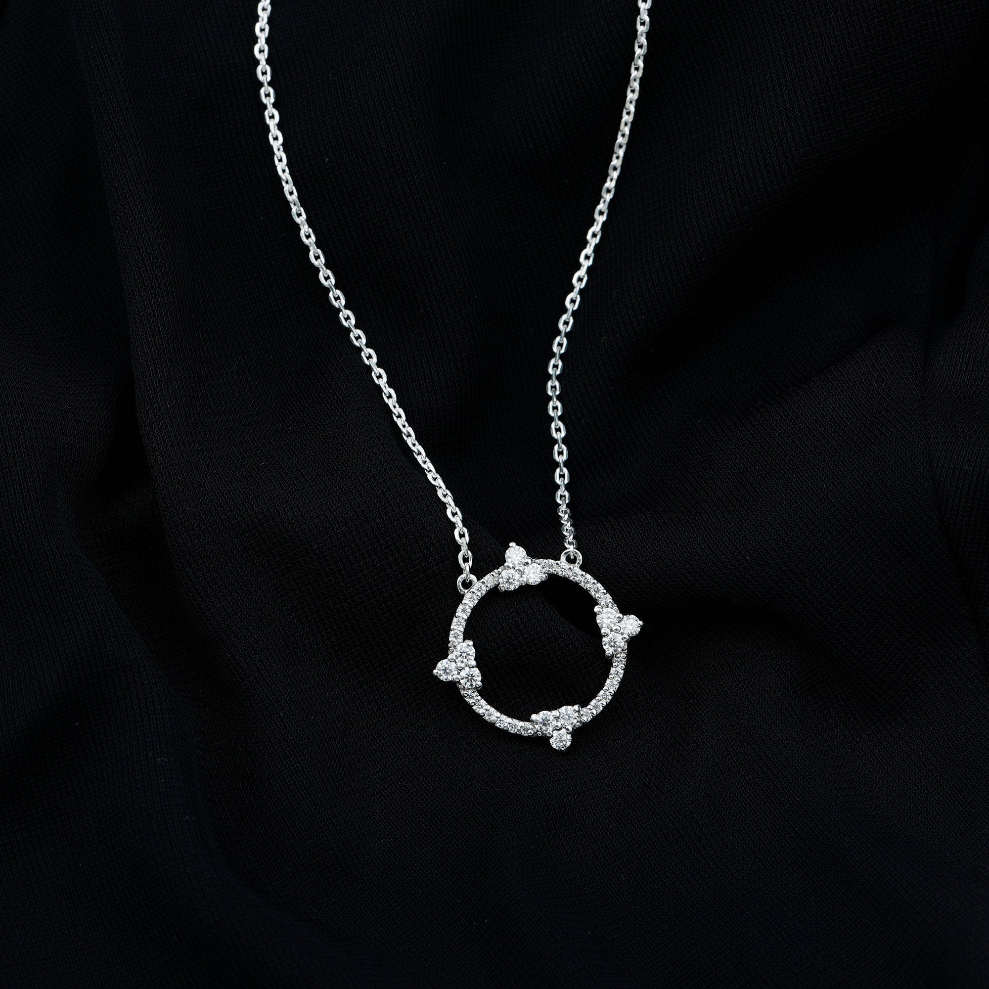 Certified Lab Grown Diamond Circle of Life Necklace