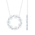 Lab Grown Diamond Nature Inspired Circle Necklace