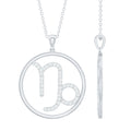 Certified Moissanite Capricorn Zodiac Necklace