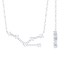 Moissanite Constellation Taurus Zodiac Sign Necklace