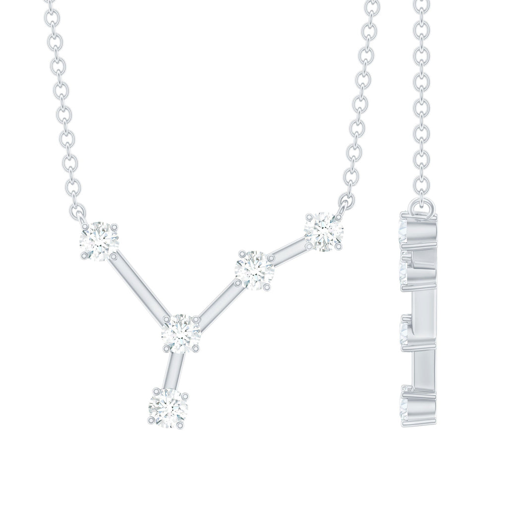 Moissanite Cancer Zodiac Constellation Necklace