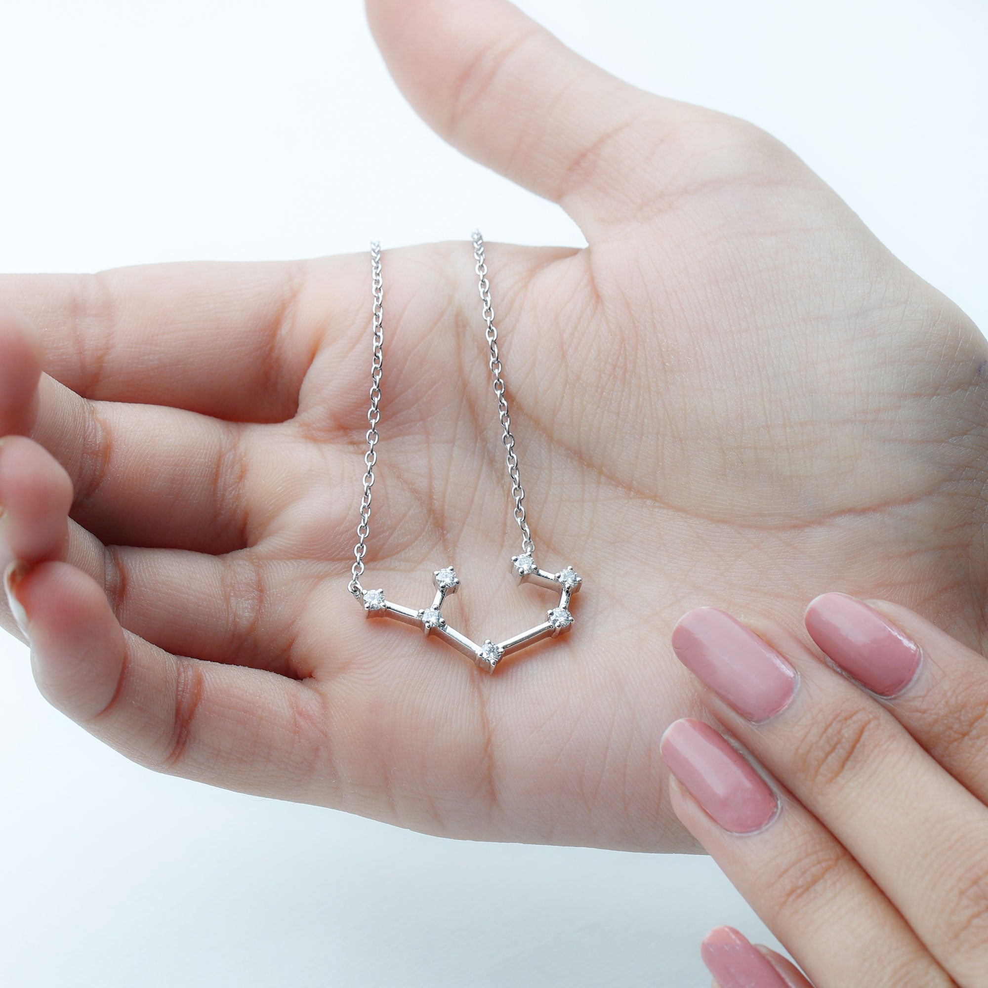 Certified Moissanite Constellation Sagittarius Zodiac Sign Necklace
