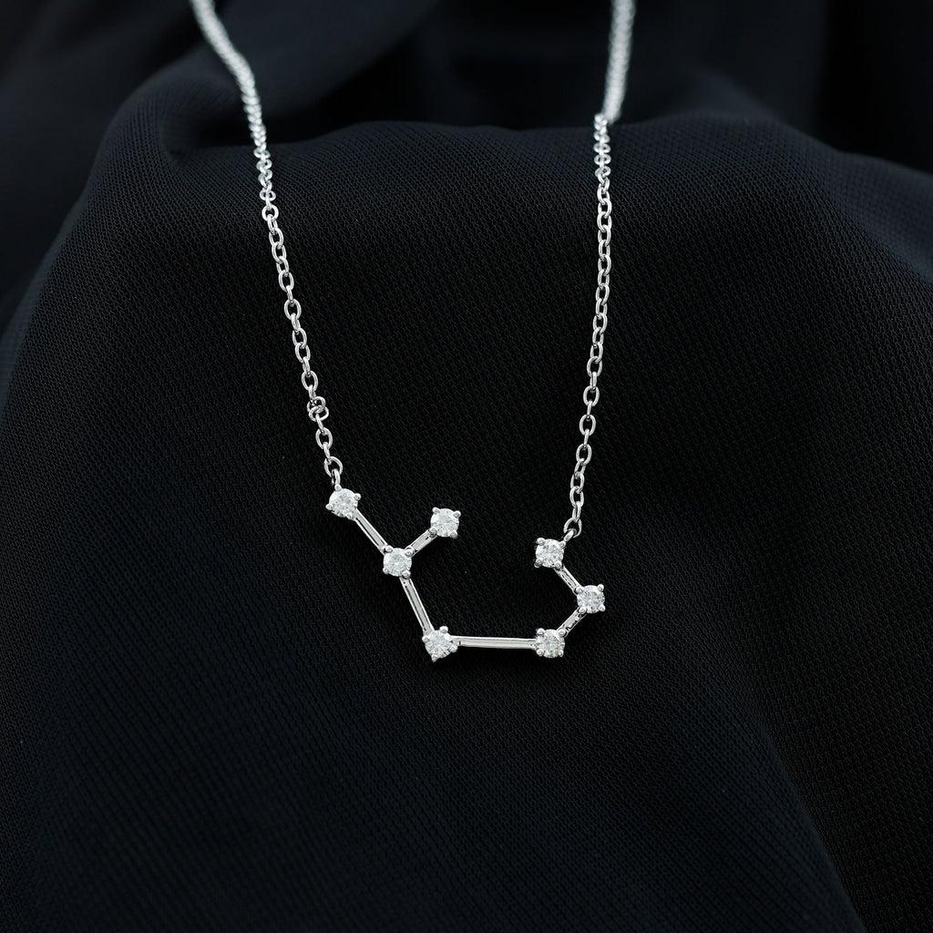 Certified Moissanite Constellation Sagittarius Zodiac Sign Necklace