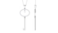 Moissanite Key Drop Pendant Necklace