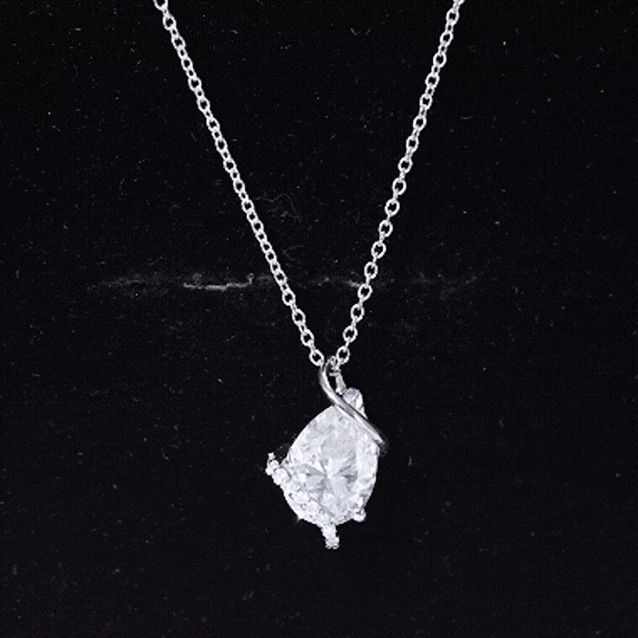 Minimal Moissanite Solitaire Pendant