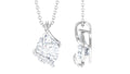 Pear Cut Cubic Zirconia Solitaire Teardrop Necklace