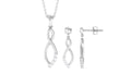 0.50 CT Certified Moissanite Infinity Jewelry Set