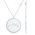 Certified Moissanite Aries Zodiac Pendant Necklace