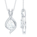 1.25 CT Certified Moissanite Teardrop Necklace for Women