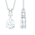 Certified Moissanite Wedding Necklace for Bride