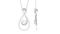 0.50 CT Elegant Moissanite Infinity Pendant in Prong Setting