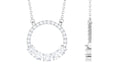 Certified Moissanite Eternity Circle Necklace