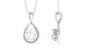 Certified Moissanite Solitaire Infinity Pendant