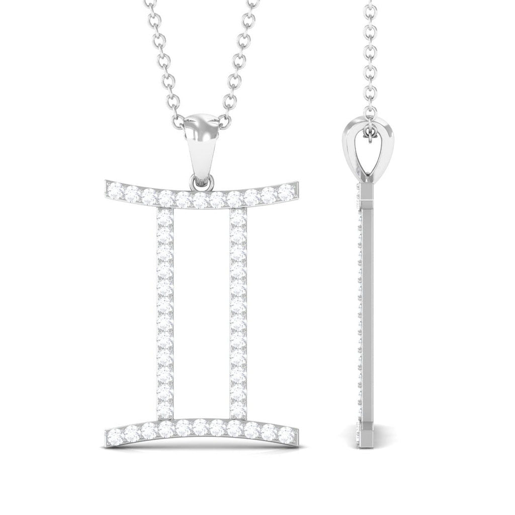 Gemini Necklace with Certified Lab Grown Diamond