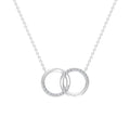 Certified Diamond Circle Pendant Necklace