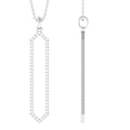 Certified Diamond Geometric Necklace For Women