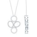 Certified Diamond Contemporary Necklace For Her