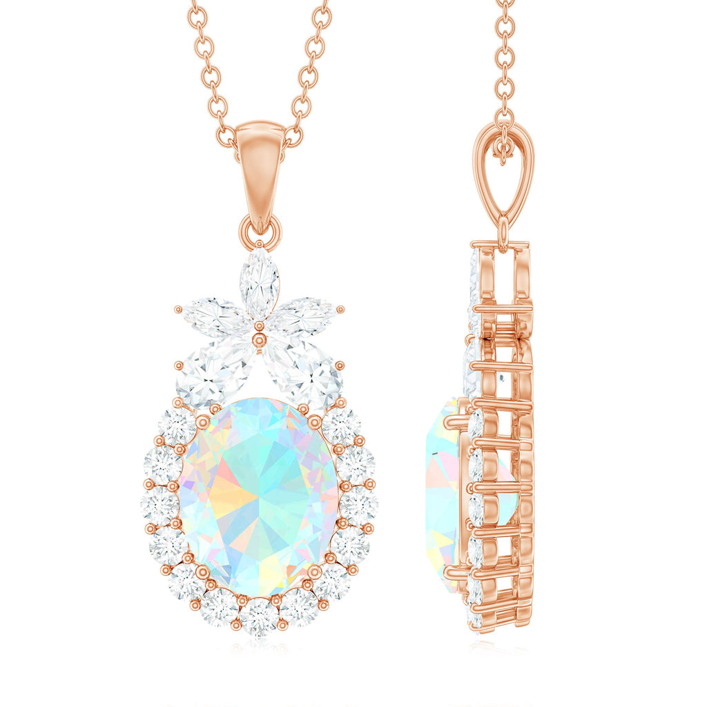Certified Real 1 Carat Ethiopian Opal Statement Necklace
