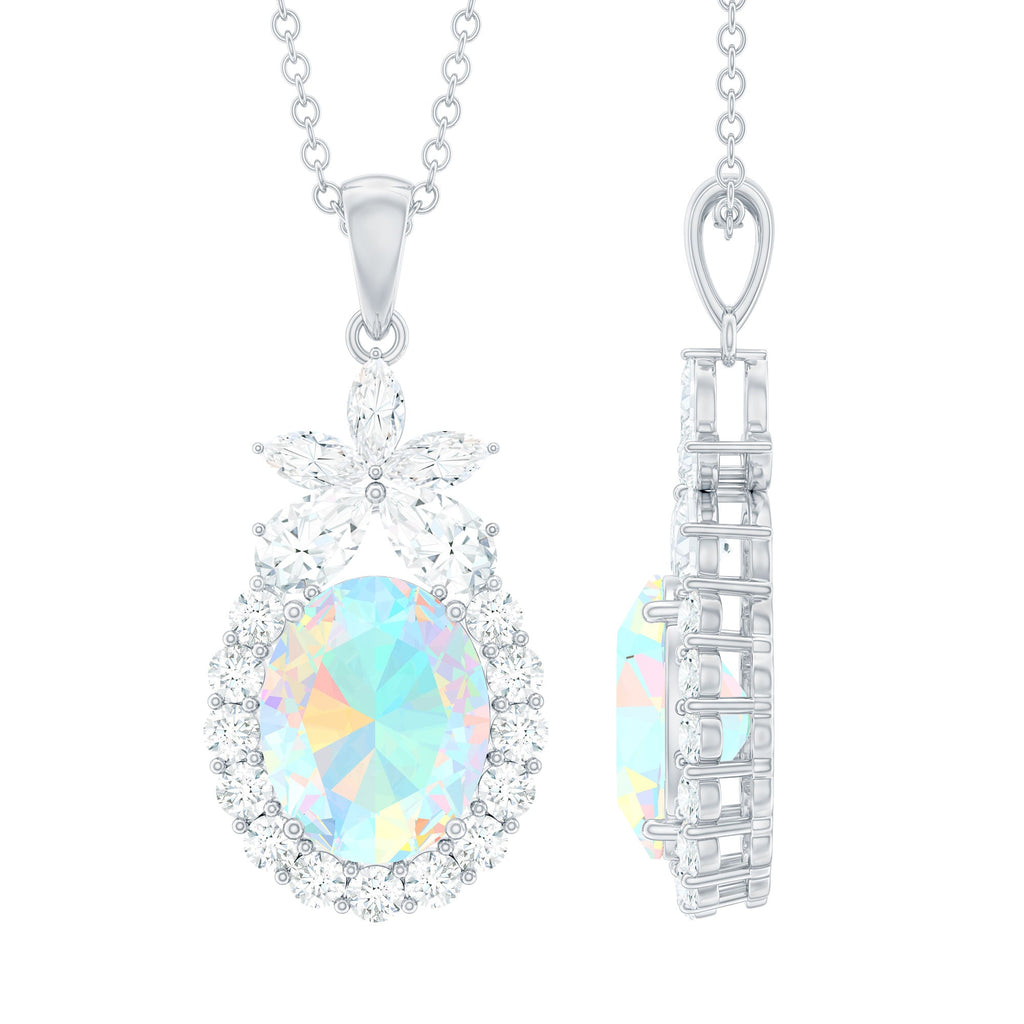 Certified Real 1 Carat Ethiopian Opal Statement Necklace