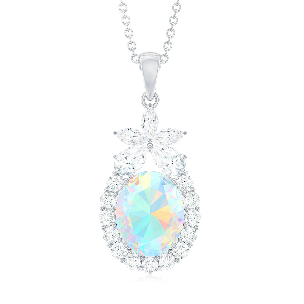 Certified Real 1 Carat Ethiopian Opal Statement Necklace