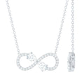 Certified Moissanite Forever Symbol Necklace for Women