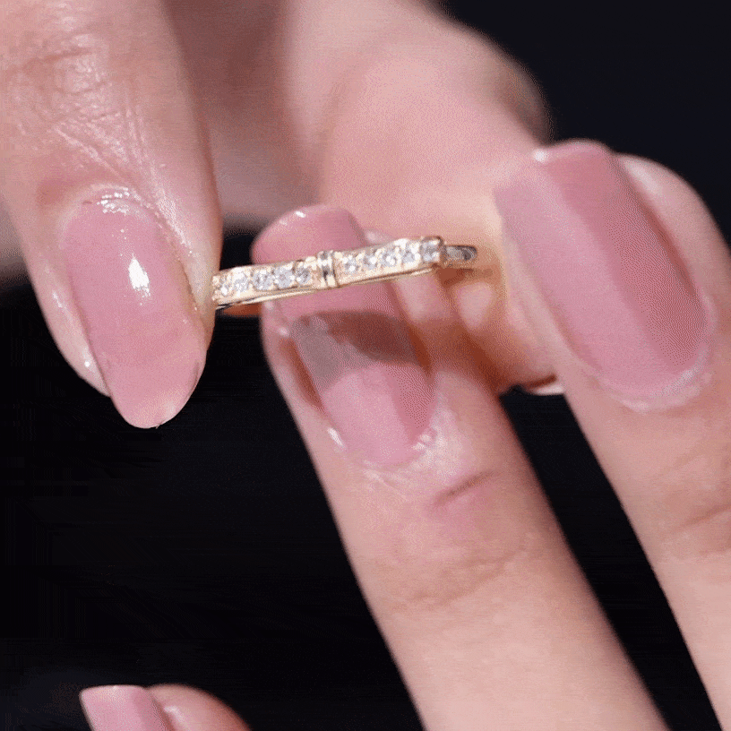 Natural and Certified Diamond Bow Promise Ring