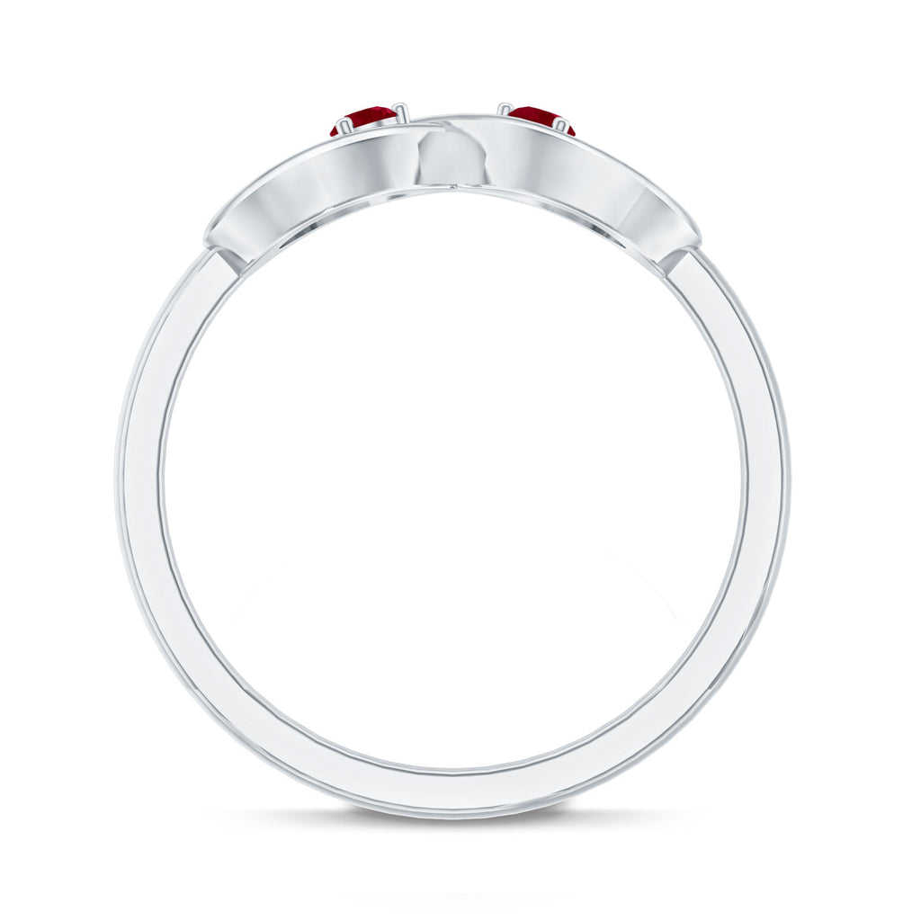 Ruby Infinity Promise Ring for Her