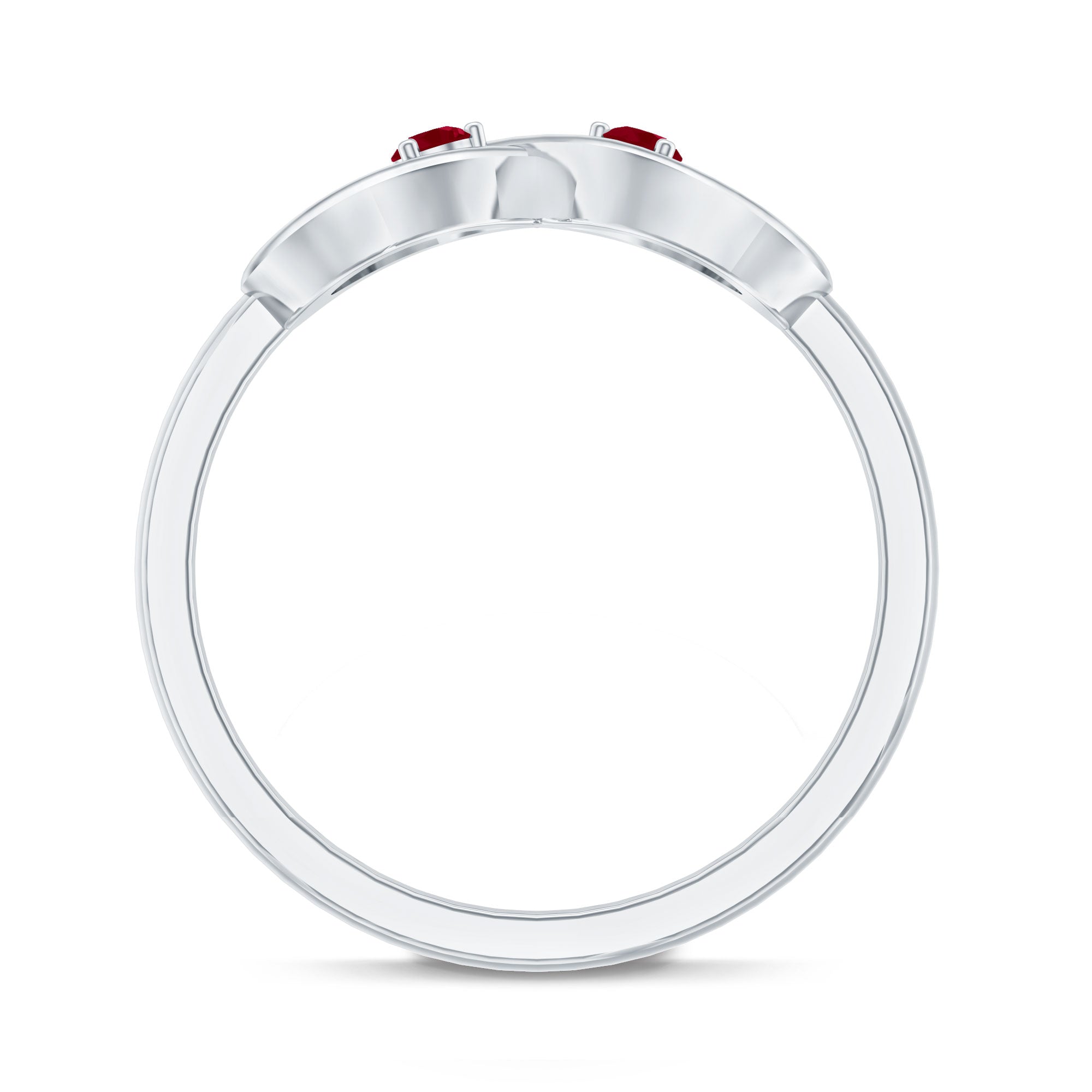 Ruby Infinity Promise Ring for Her