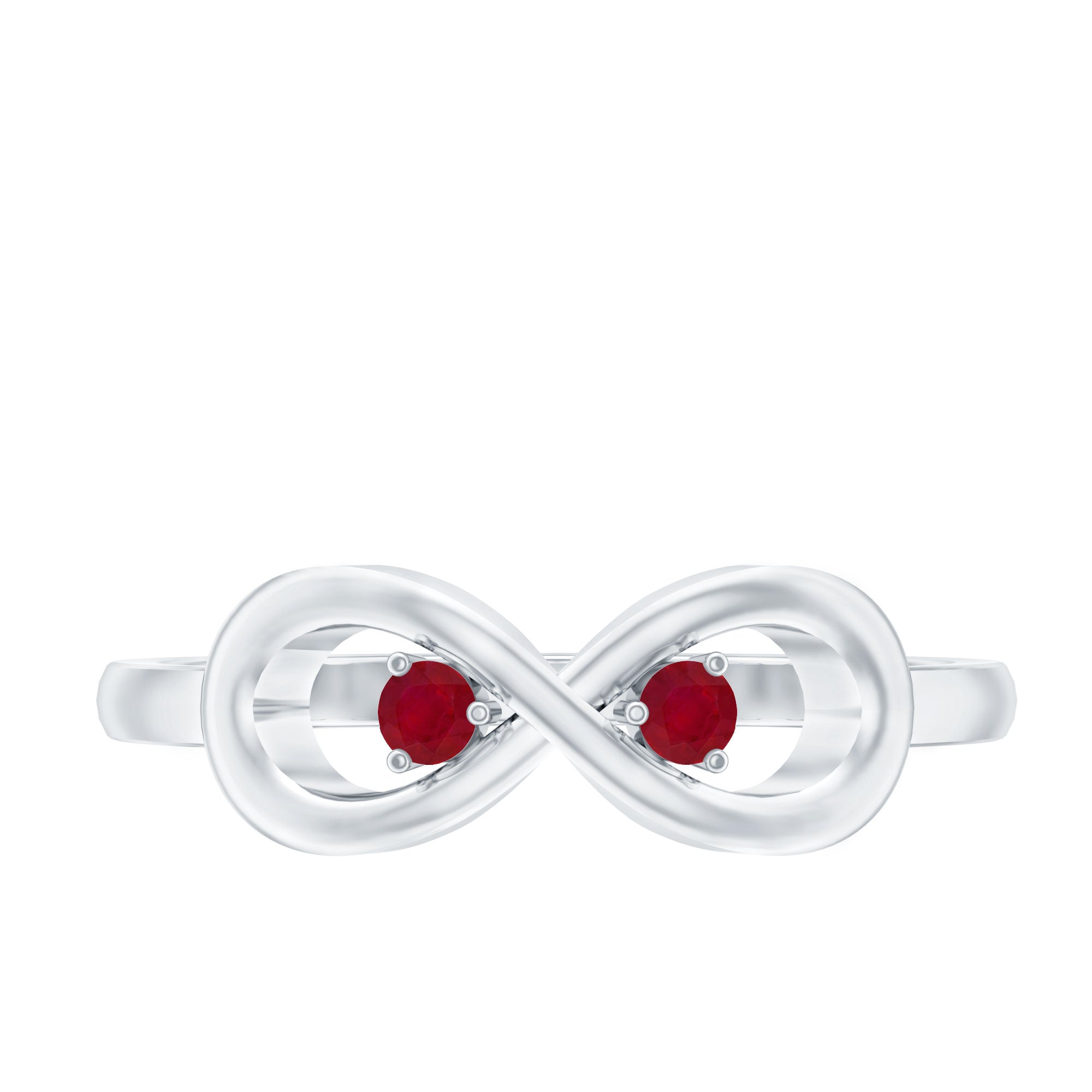 Ruby Infinity Promise Ring for Her