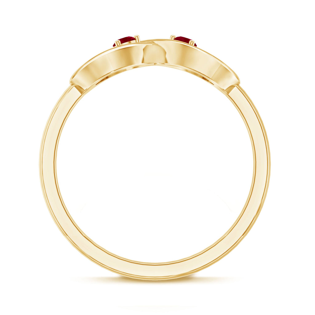 Ruby Infinity Promise Ring for Her