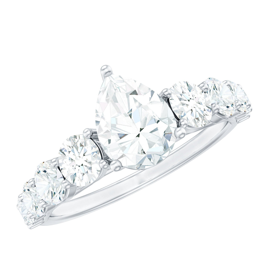 Perfect Pear Engagement Ring with Moissanite