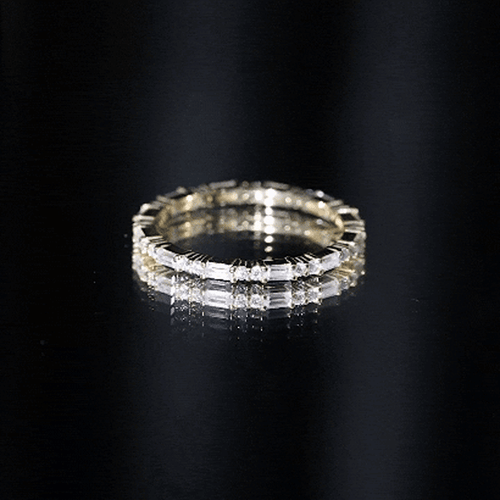 1 CT Moissanite Stackable Enhancer Ring