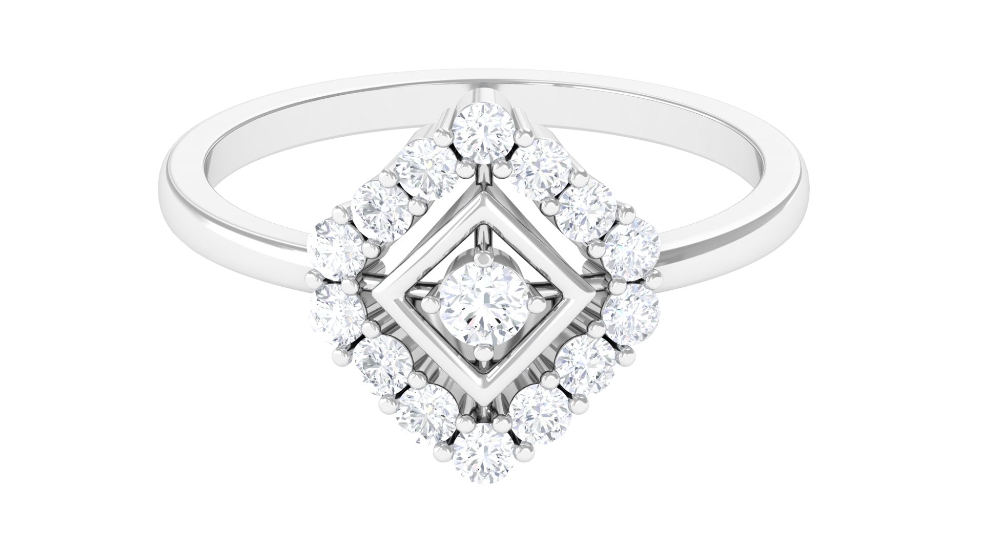Contemporary Diamond Promise Ring with Certificate