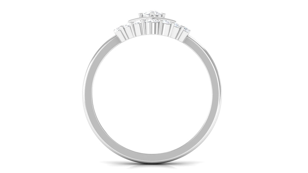 Contemporary Diamond Promise Ring with Certificate