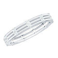 Simple Diamond Stackable Band Ring in Pave Setting