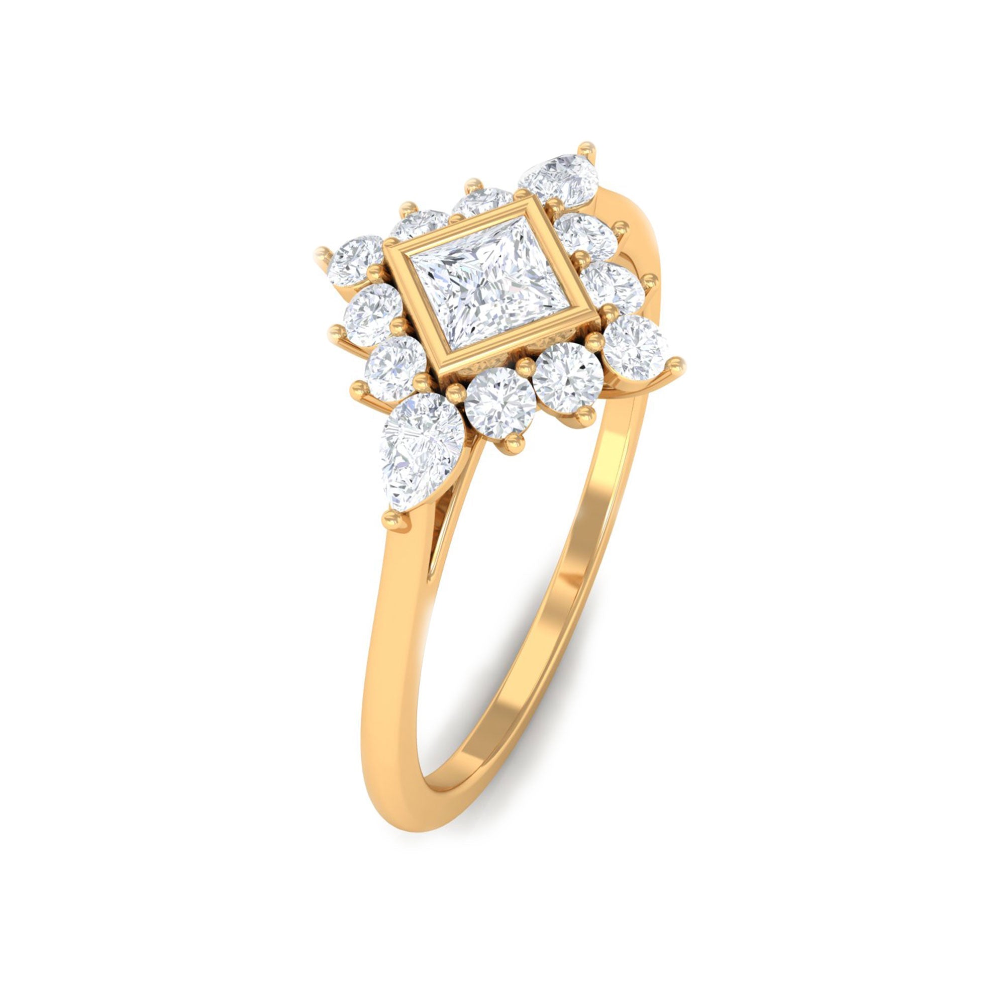 Designer Diamond Engagement Ring with Halo