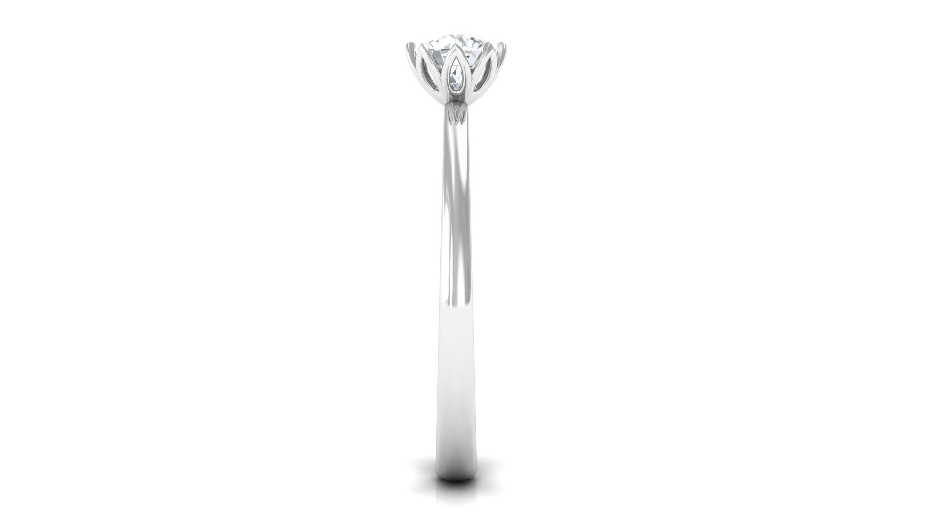 Natural Diamond Solitaire Promise Ring For Women