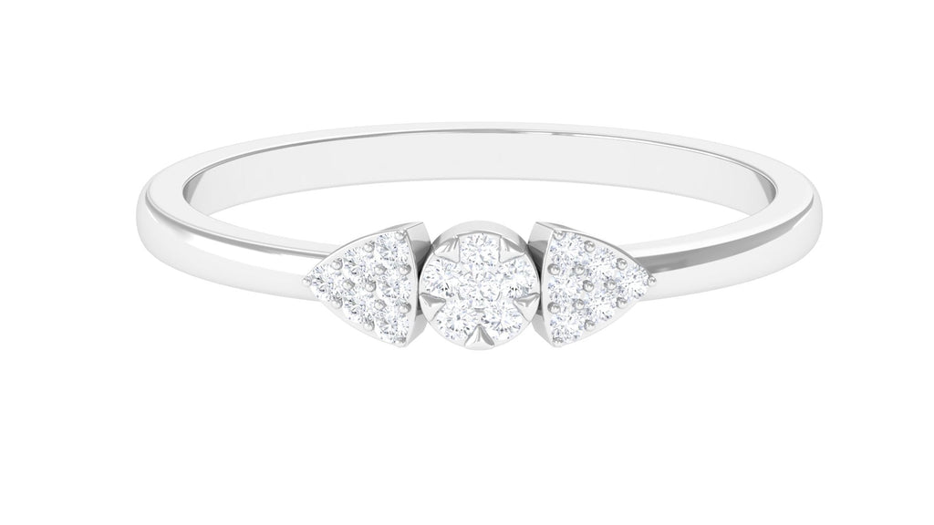 Illusion Set Real Diamond Minimal Promise Ring in Gold
